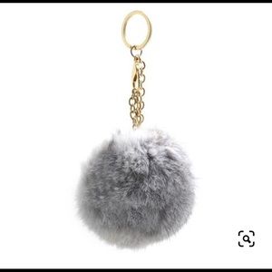 LK Bennet faux fur keychain